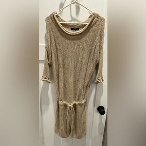 Chic Beige Knit Jumpsuit